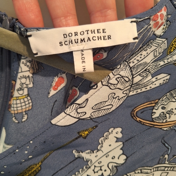 Dorothee Schumacher Fantastic Long Sleeve Psychedelic Print Journey Blouse - Picture 7 of 16